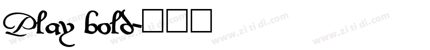 Play bold字体转换